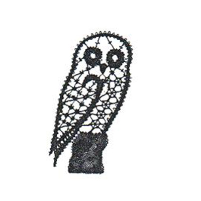 black lace owl